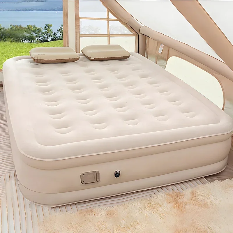 Queen Air Mattress with Built  - đánh giá và giá Outdoor Furniture Luxury